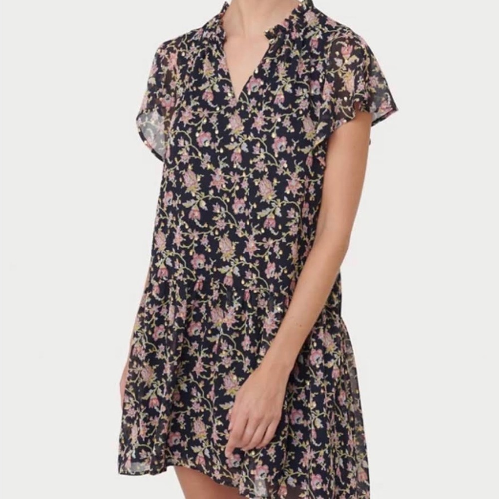 Lift mini-peasant dress